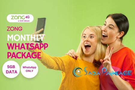 Zong monthly whatsapp package