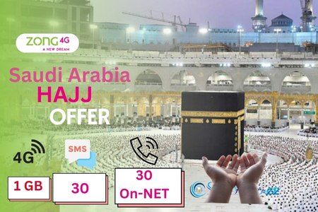 Zong Hajj Offer - Saudi Arabia IR package